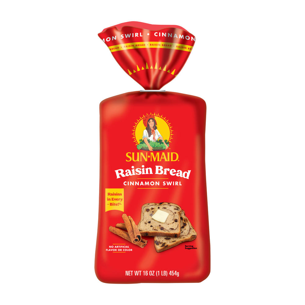 Sun-Maid Cinnamon Swirl Raisin Sliced Bread, 16 oz