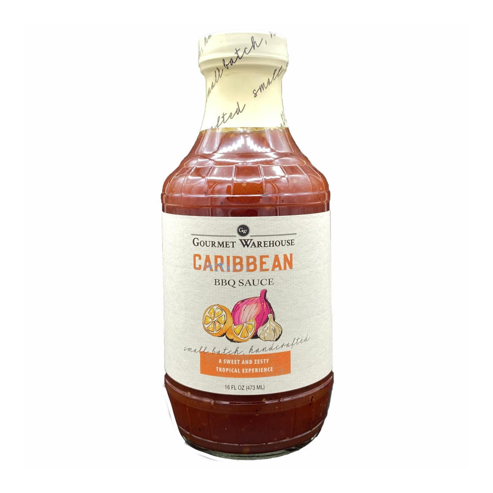 Gourmet Warehouse Caribbean Premium BBQ Sauce, 16 oz