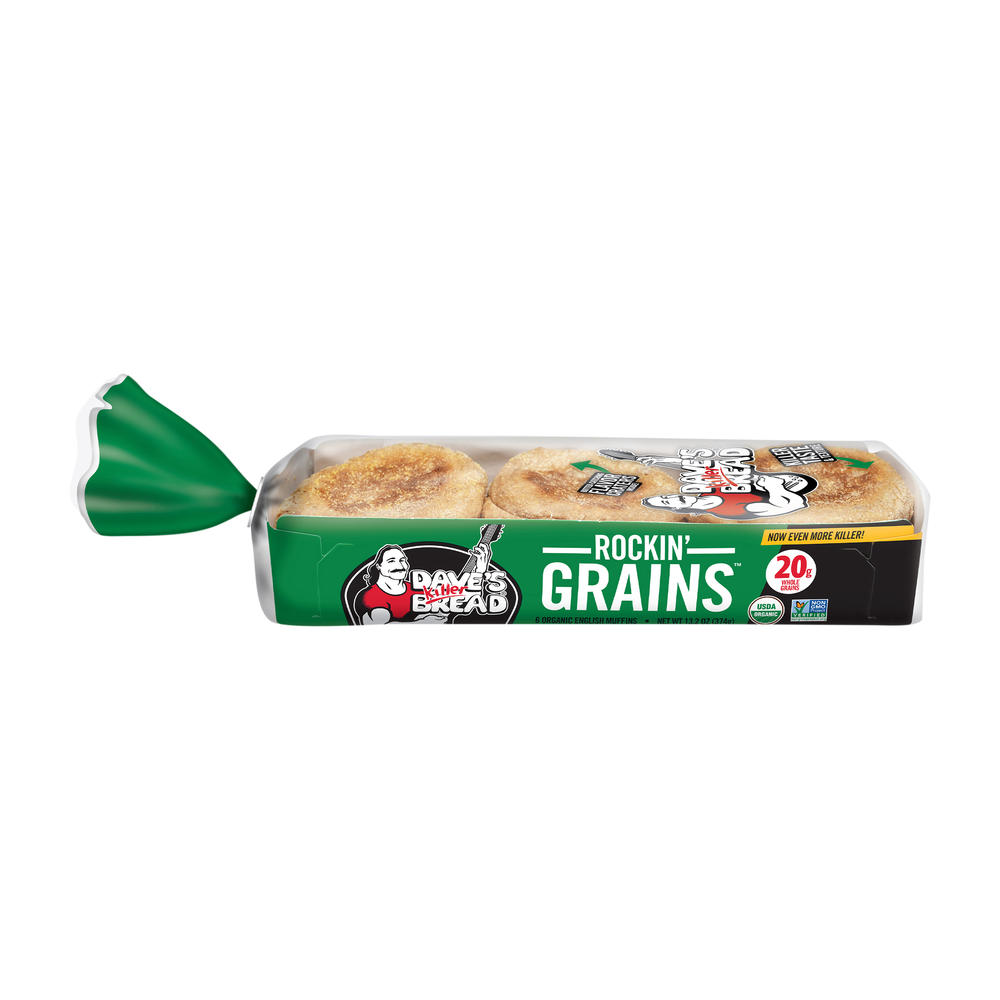 Dave's Killer Bread Rockin' Grains Organic English Muffins, 6 ct