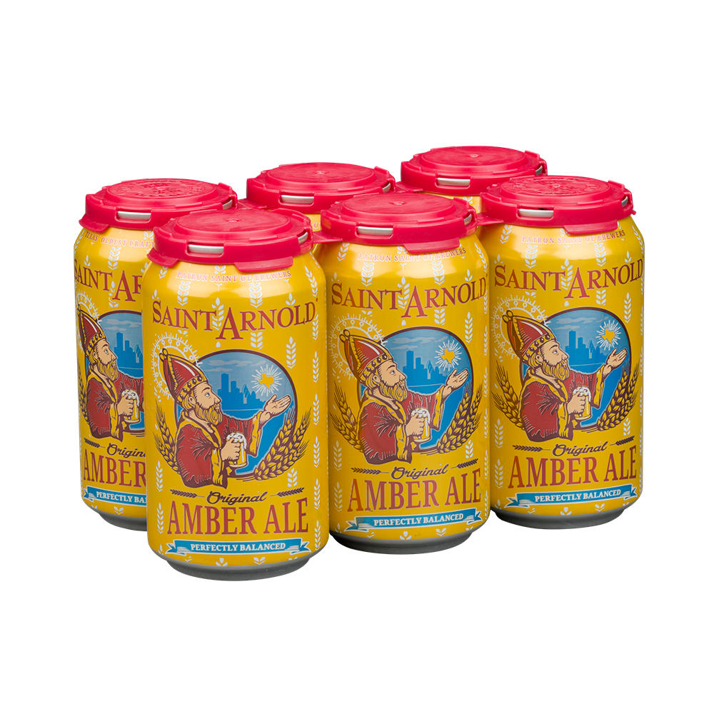 Saint Arnold Amber Ale Craft Beer 6 pk Cans, 12 oz