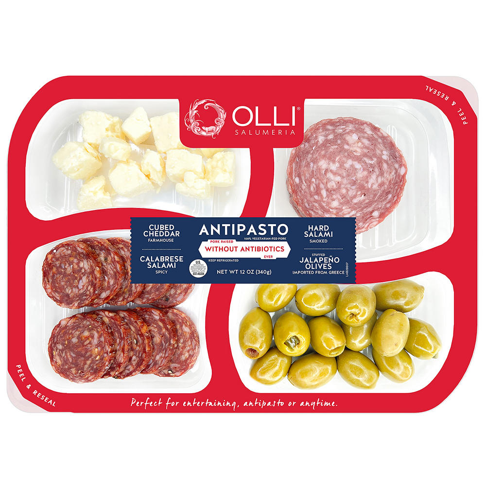Olli Salumeria Antipasto Cheddar & Hard Salami, 12 oz
