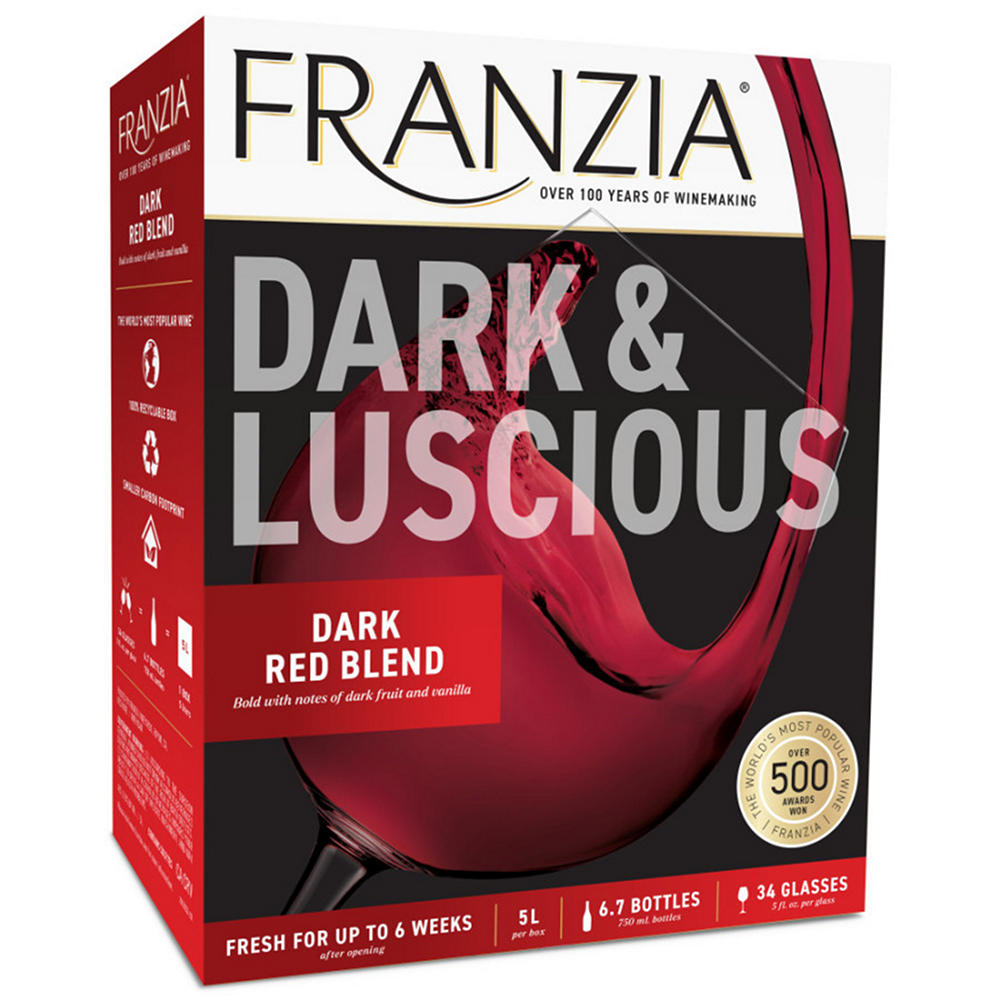 Franzia Vintner Select Dark Red Blend California Box Wine, 5 L