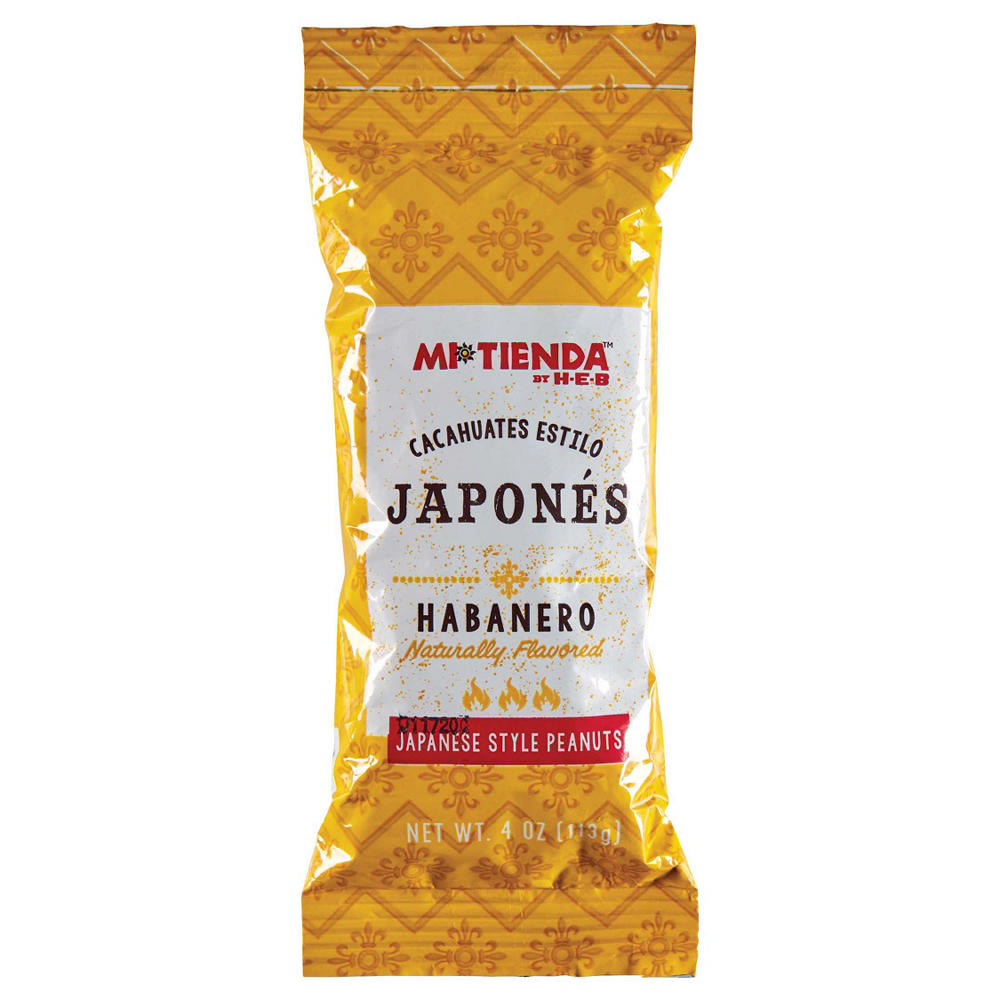 H-E-B Mi Tienda Japanese Style Peanuts - Habanero, 4 oz