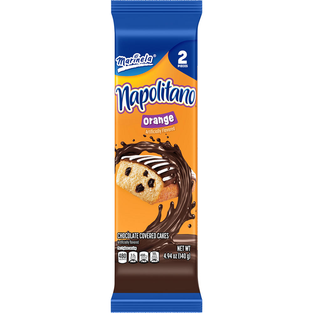 Marinela Napolitano Orange Cakes with Raisins, 2 ct