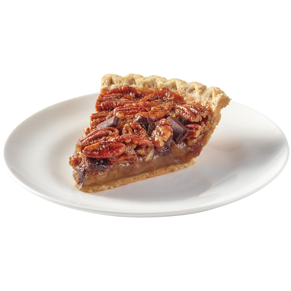 H-E-B Bakery Gourmet Chocolate Pecan Pie Slice, Slice