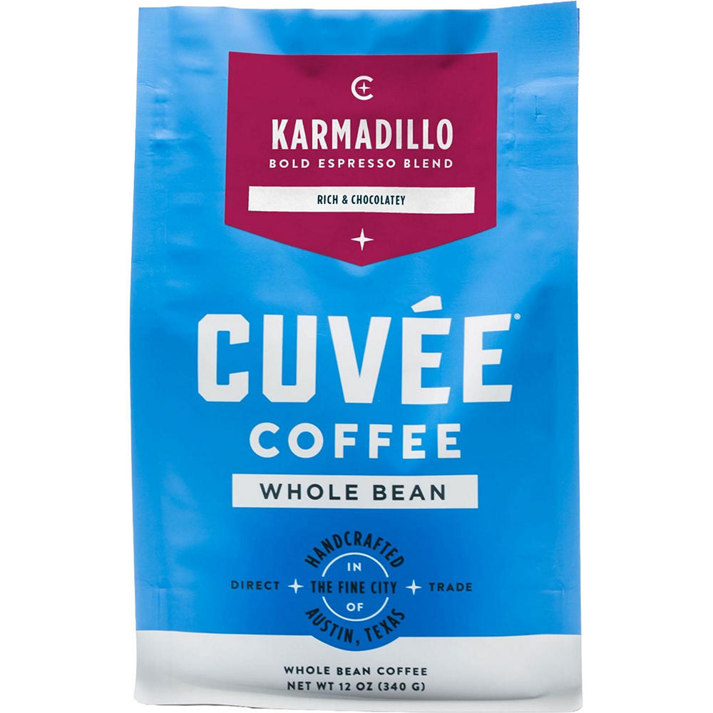 Cuvee Coffee Karmadillo Bold Espresso Blend, 12 oz