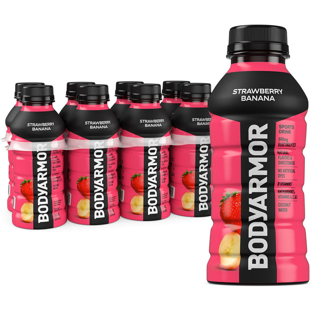 BODYARMOR Strawberry Banana Sports Drink 8 pk Bottles, 12 oz