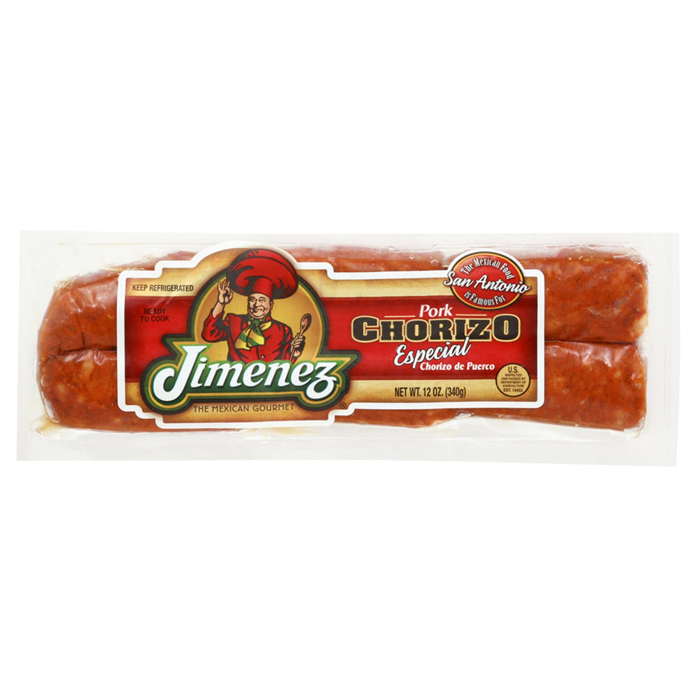 Jimenez Pork Chorizo Sausage Especial, 12 oz