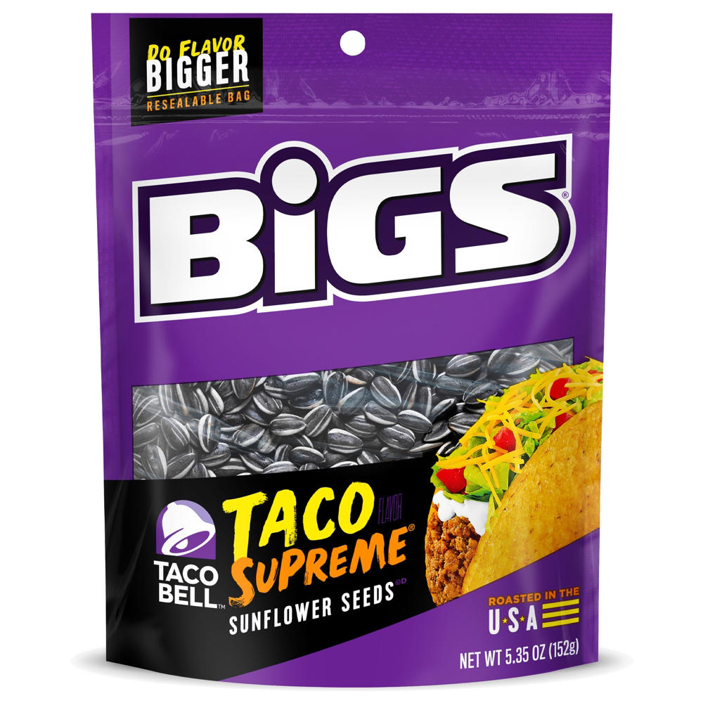 BIGS Sunflower Seeds - Taco Supreme Flavored, 5.35 oz
