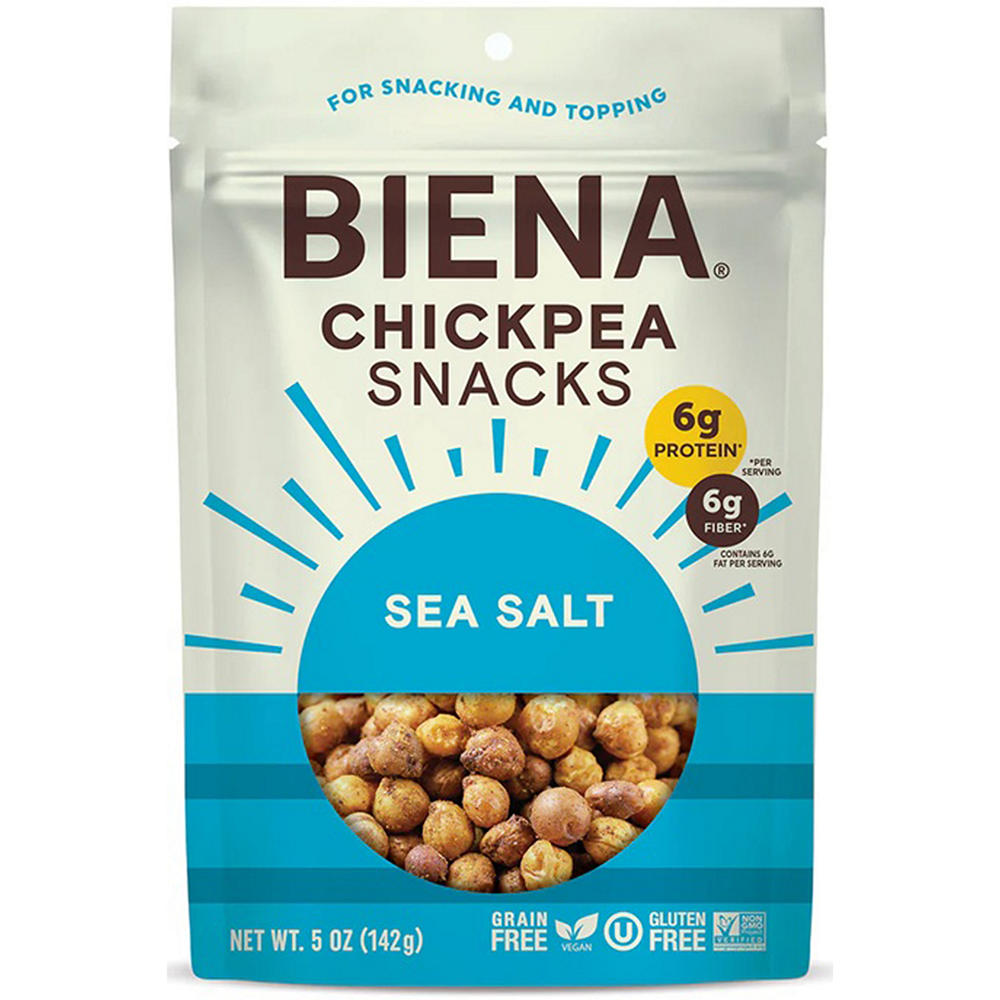 Biena Roasted Chickpea Snacks - Sea Salt, 5 oz