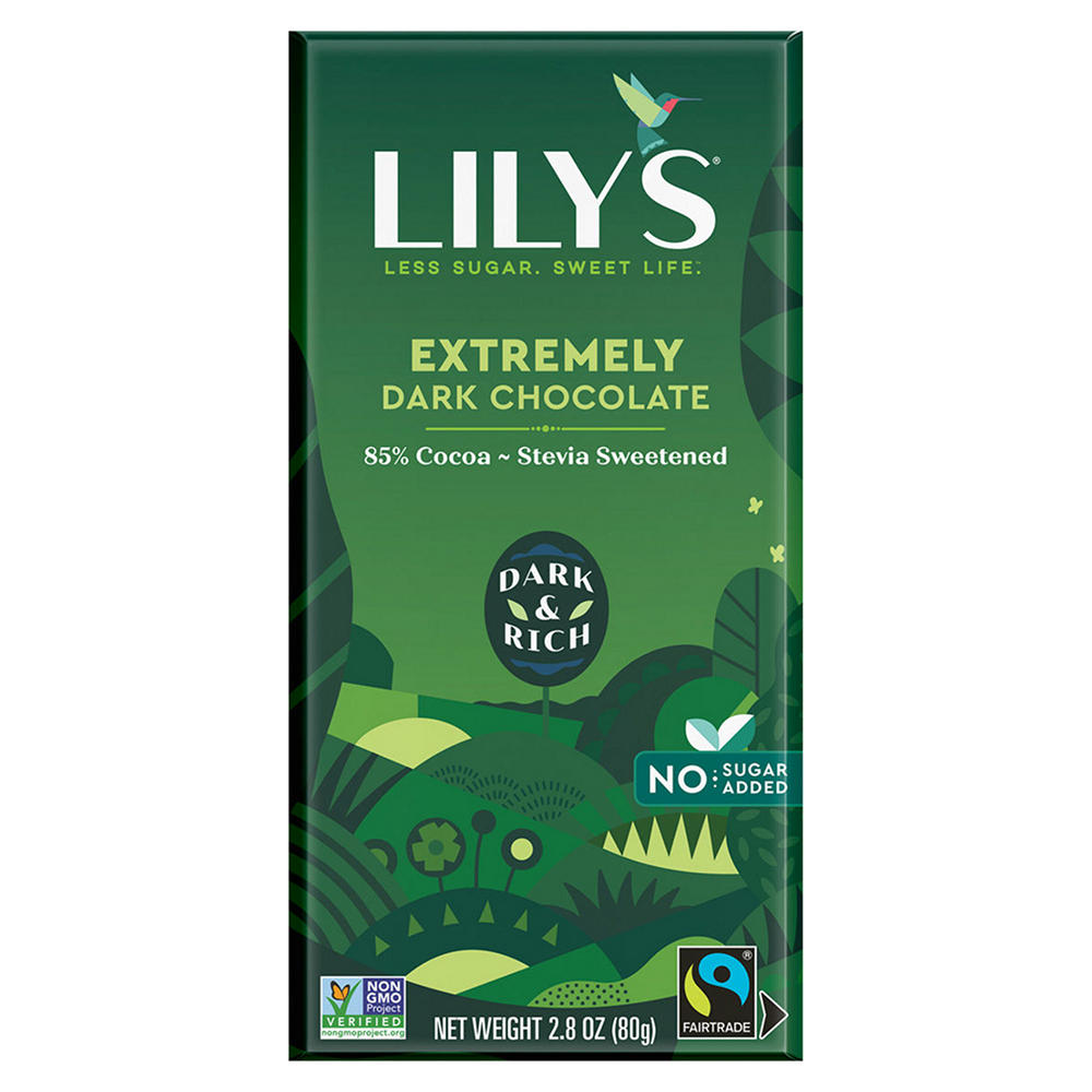 Lily's Extremely Dark Chocolate Bar - 85% Cocoa, 2.8 oz
