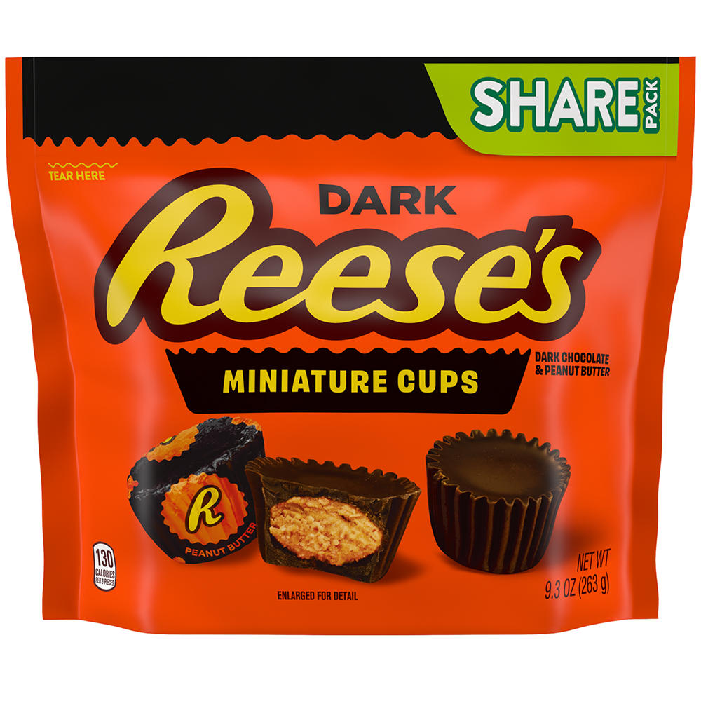 Reese's Miniatures Dark Chocolate Peanut Butter Cups Share Pack, 10.2 oz