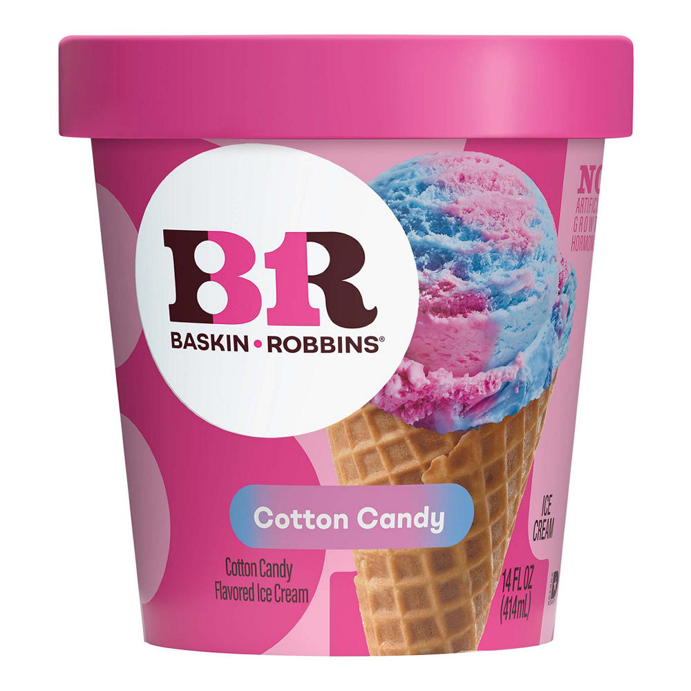 Baskin Robbins Cotton Candy Ice Cream, 14 oz