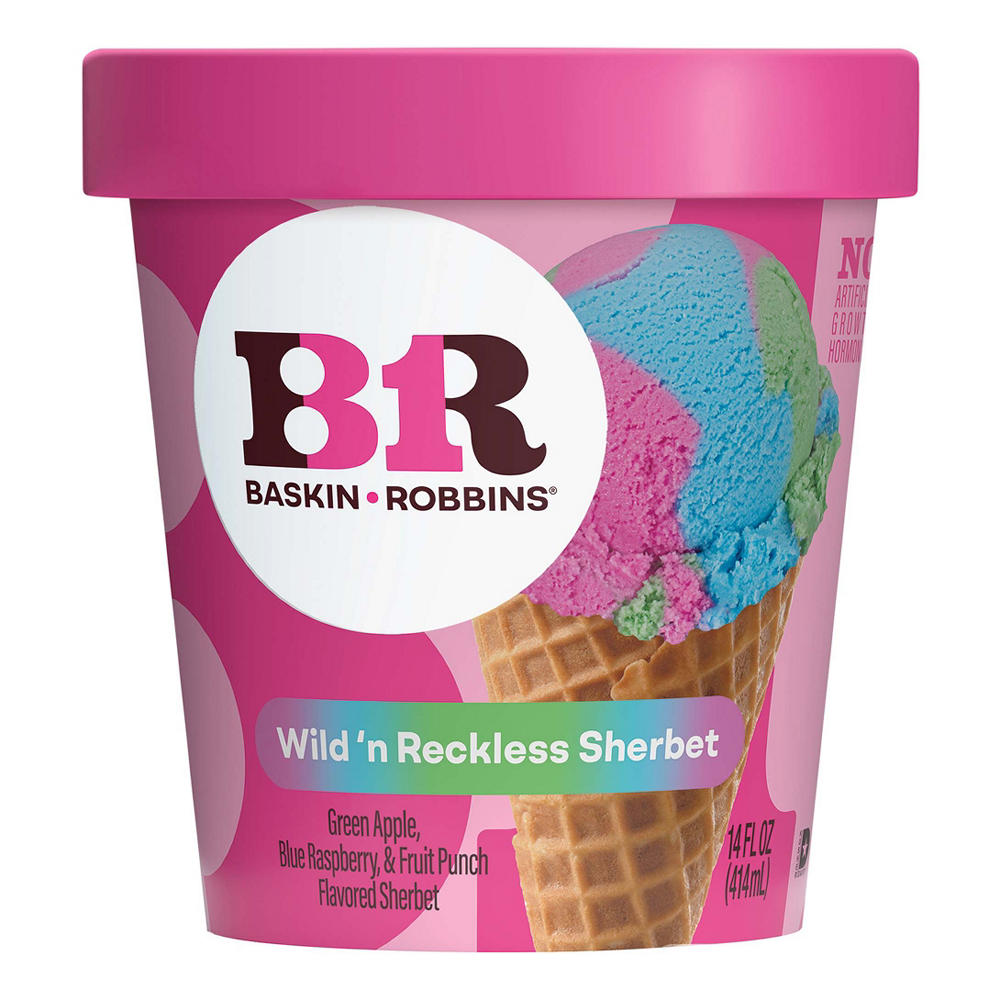 Baskin Robbins Wild 'N Reckless Sherbet, 14 oz