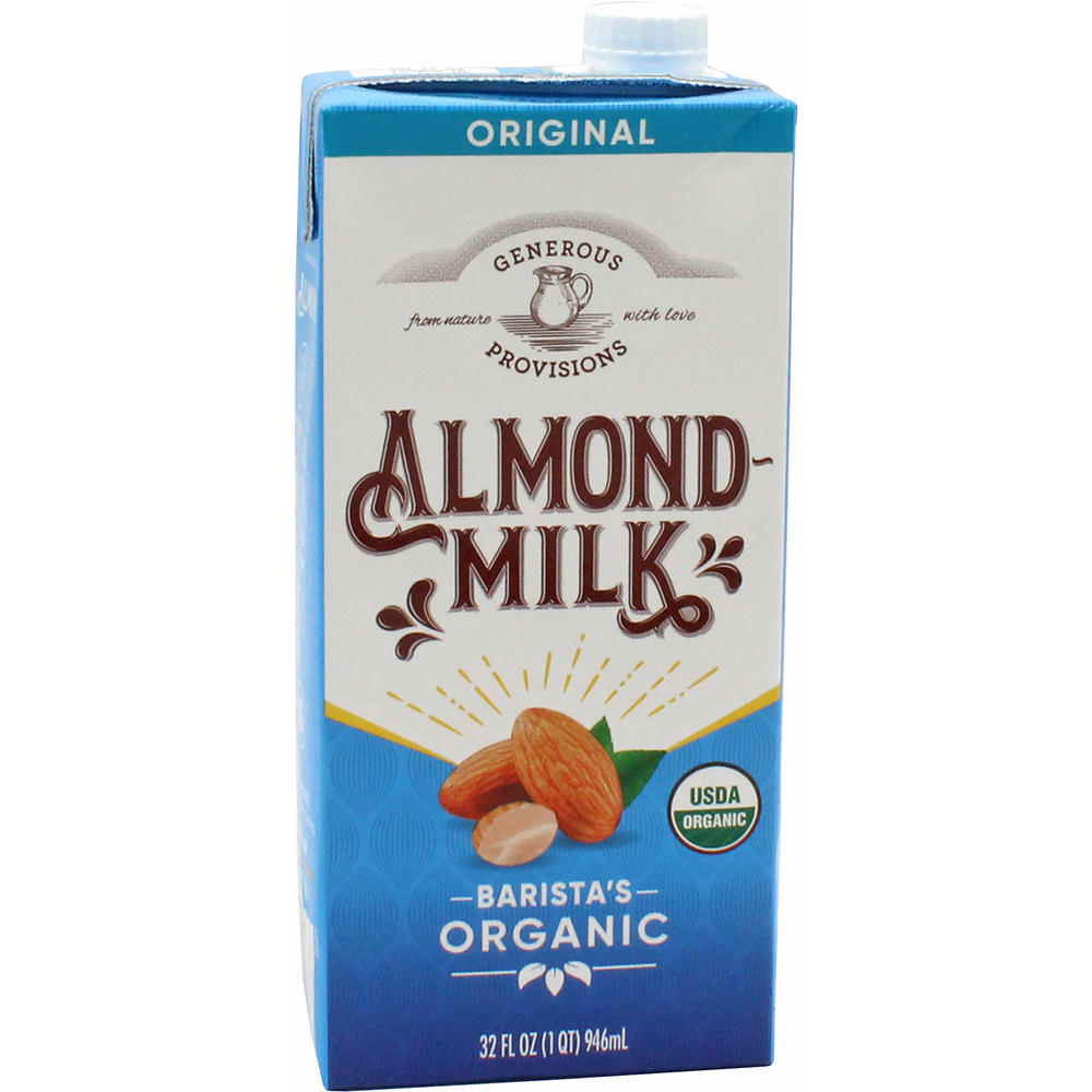 Generous Provisions Barista's Organic Original Almond Milk, 32 oz