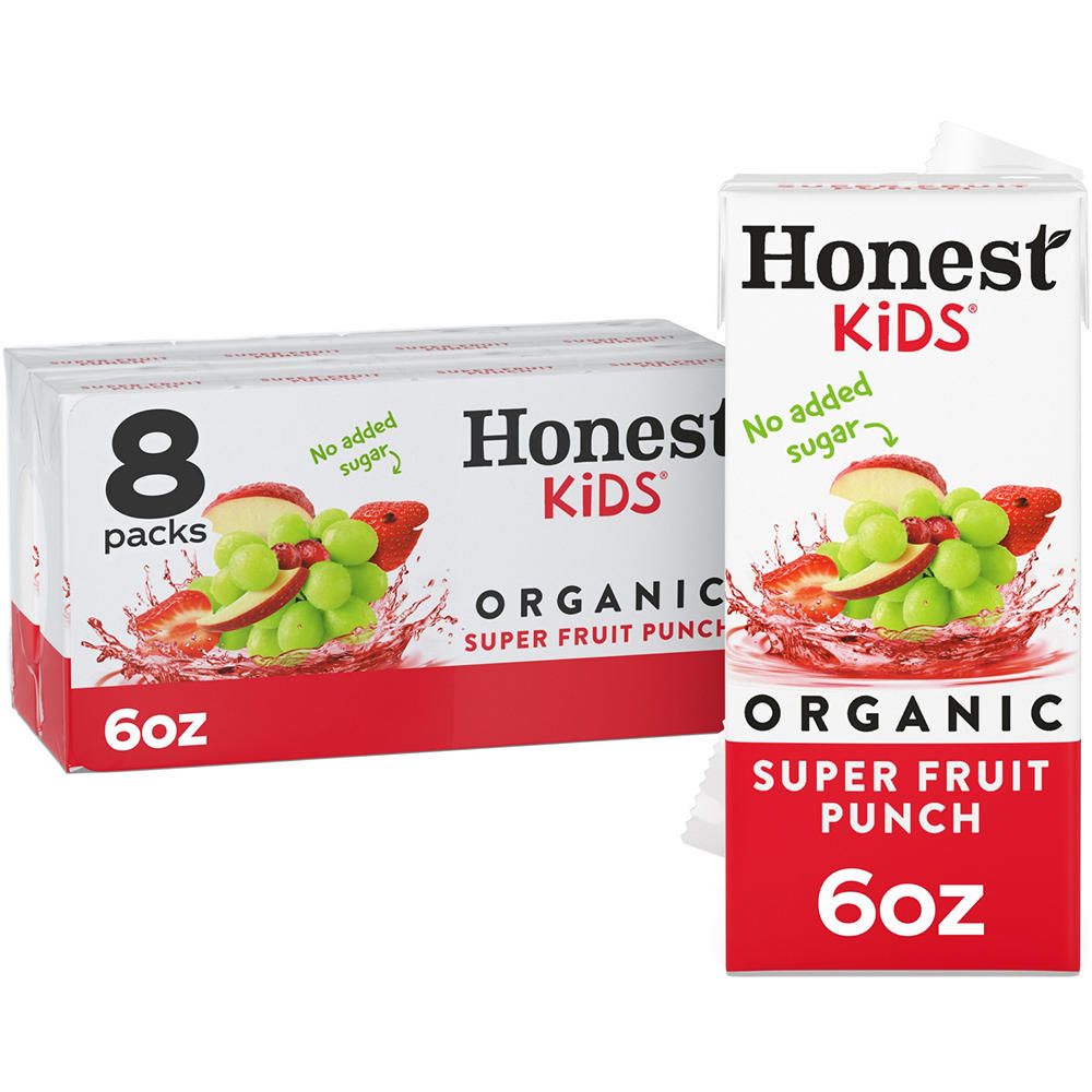 Honest Kids Organic Super Fruit Punch Juice Drink 8 pk Boxes, 6 oz