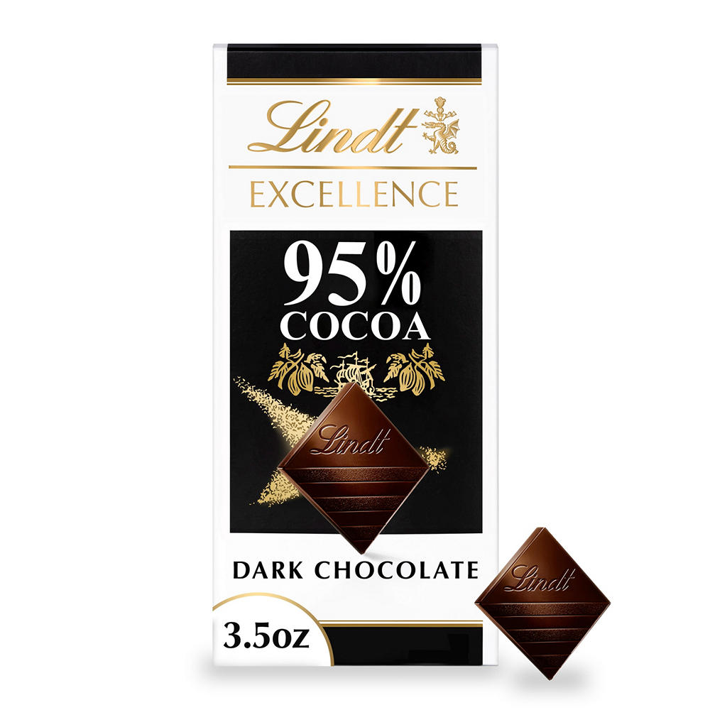 Lindt Excellence 95% Cocoa Darks Chocolate Bar, 2.8 oz