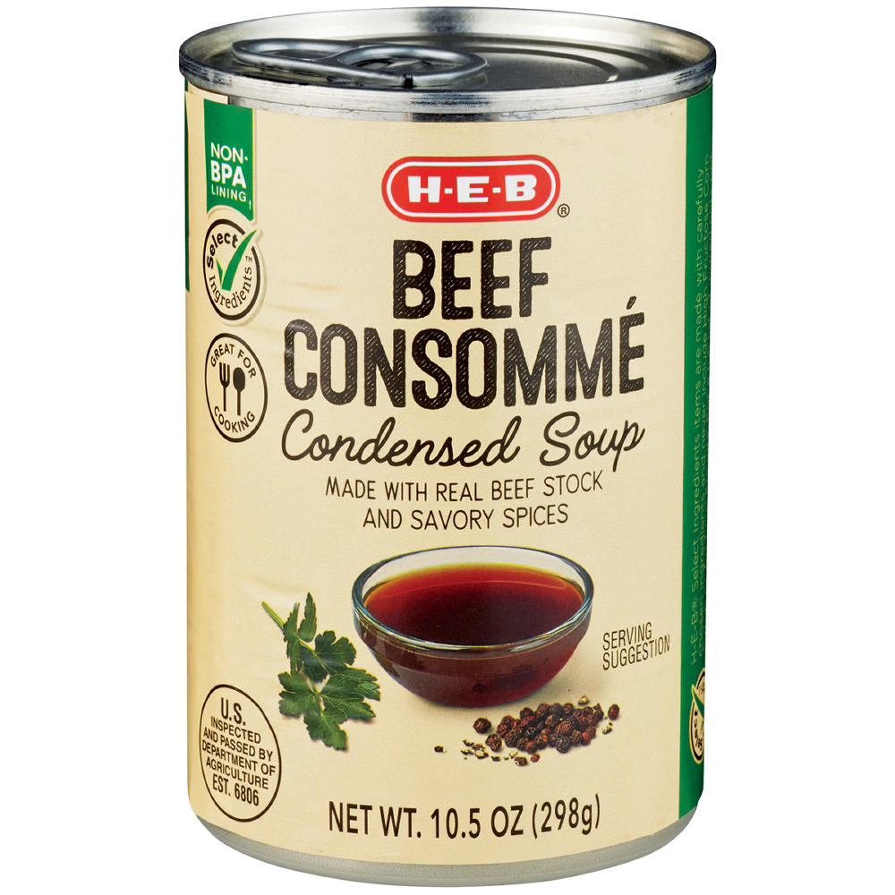 H-E-B Beef Consomme Condensed Soup, 10.5 oz