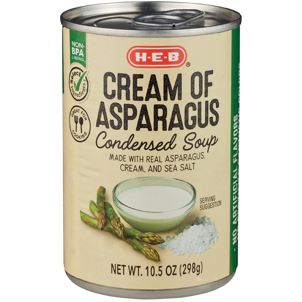 H-E-B Cream of Asparagus Condensed Soup, 10.5 oz