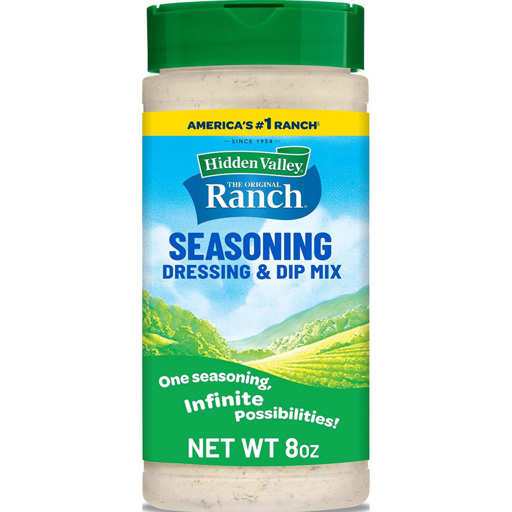 Hidden Valley Original Ranch Seasoning, Dressing and Dip Mix, Shaker Canister, 8 oz