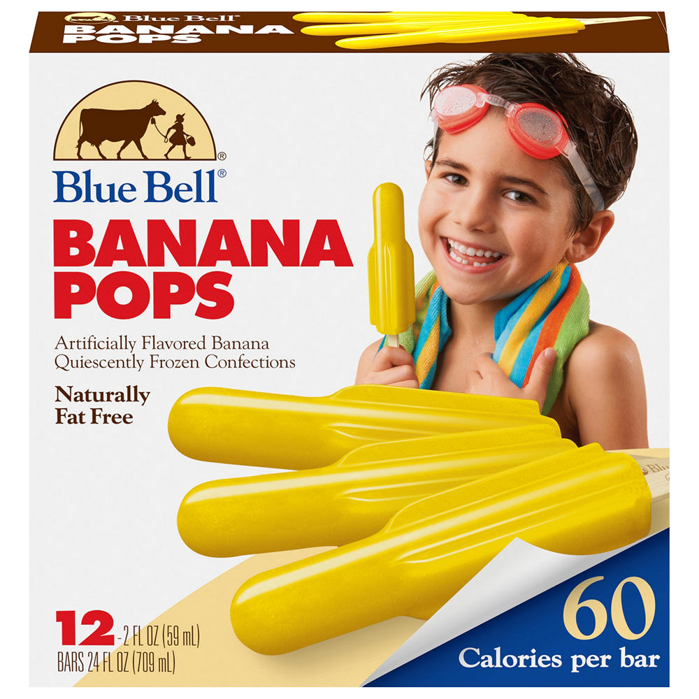 Blue Bell Banana Pops, 12 ct