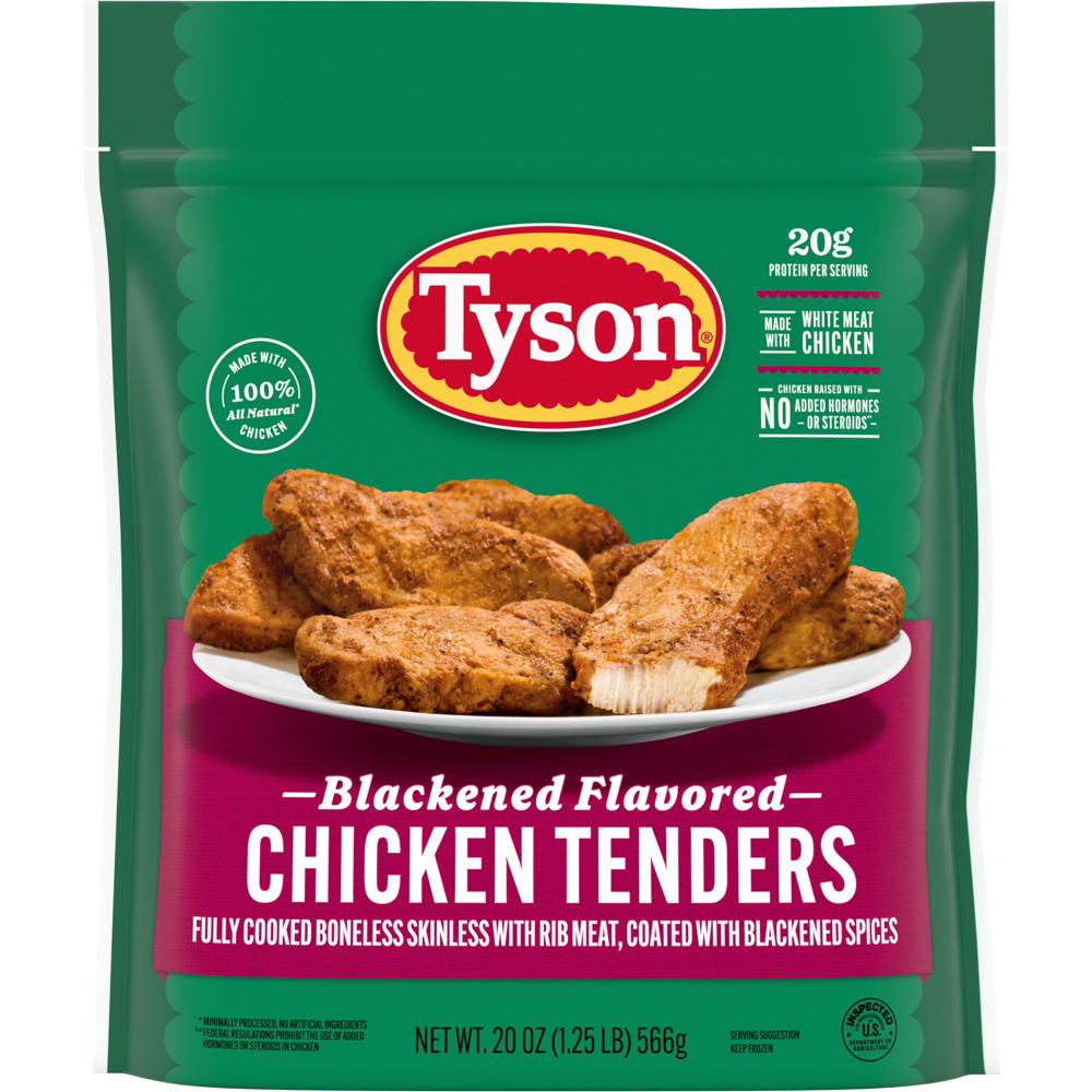 Tyson Frozen Blackened Flavored Chicken Tenders, 20 oz