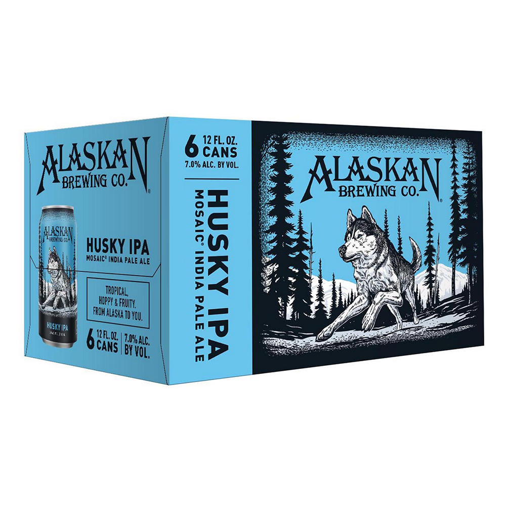 Alaskan Husky IPA Craft Beer 6 pk Cans, 12 oz