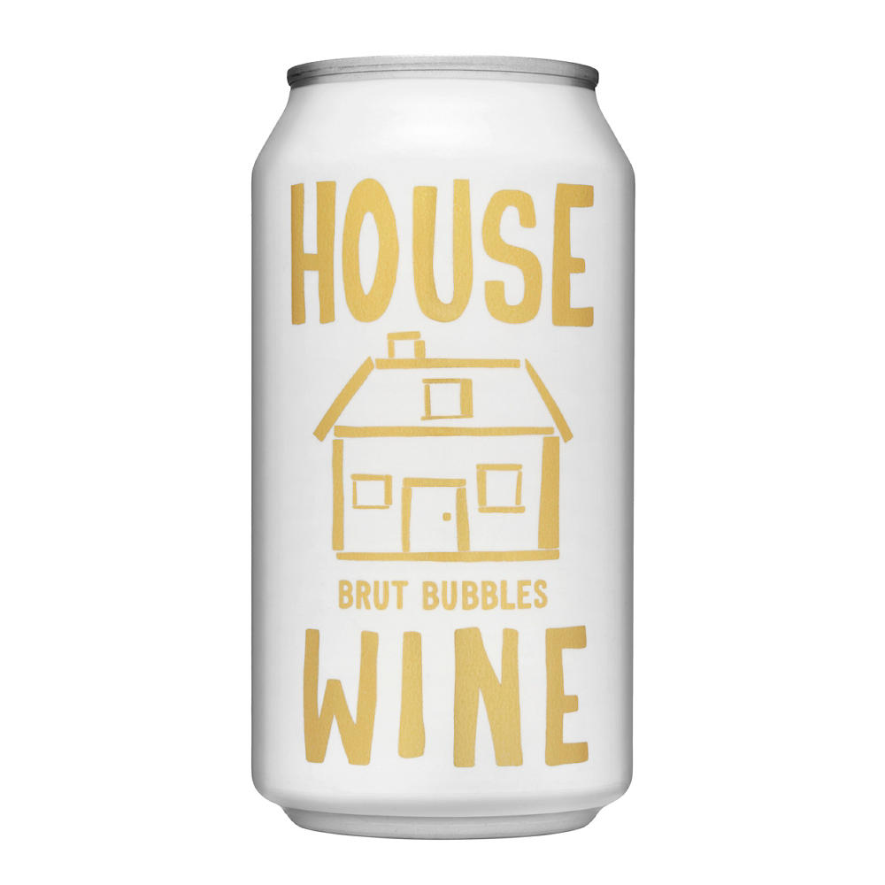 House Wine Brut Bubbles Can, 375 mL