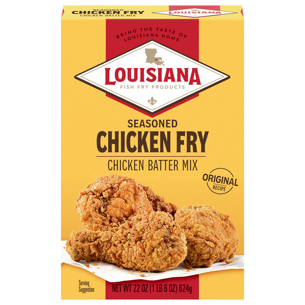 Louisiana Seasoned Crispy Chicken Fry Chicken Batter Mix, 22 oz