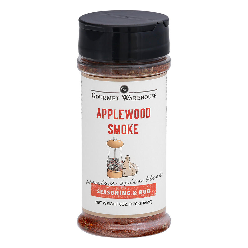 Gourmet Warehouse Applewood Smoke Seasoning & Rub, 6 oz