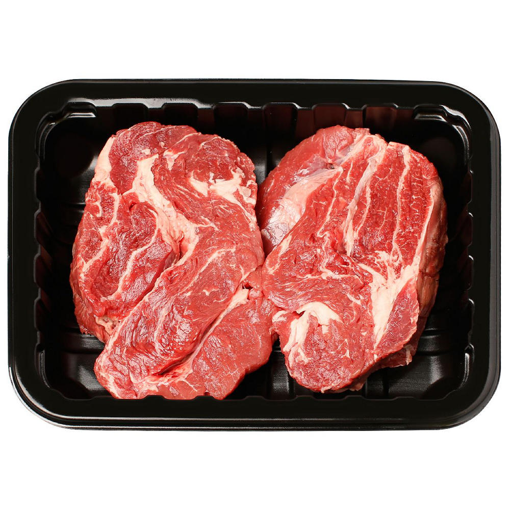 Meal Mart Kosher Boneless Beef Chuck Steaks, Avg. 0.75 lb