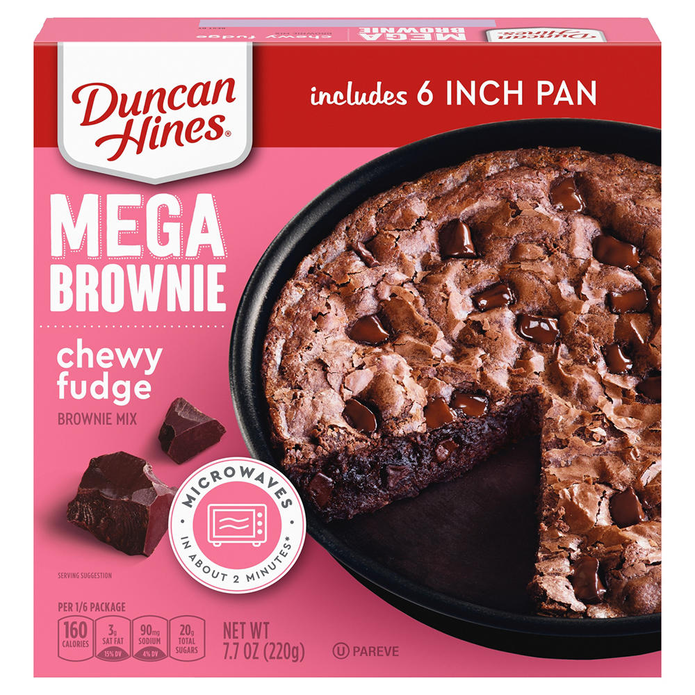 Duncan Hines Mega Chewy Fudge Brownie Mix, 7.7 oz