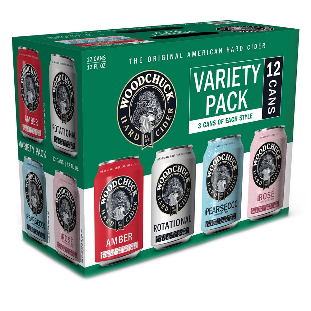 Woodchuck Hard Cider Variety 12 pk Cans, 12 oz