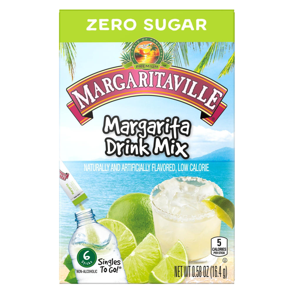 Margaritaville Singles to Go! Drink Sticks - Margarita, 6 ct