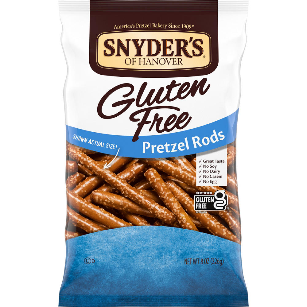 Snyder's of Hanover Gluten Free Pretzel Rods, 8 oz