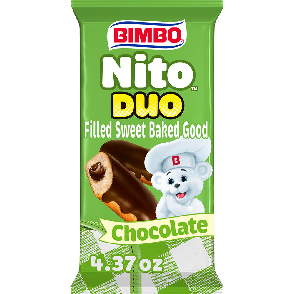 Bimbo Nito Duo Chocolate Crème Filled Sweet Baked Good, 2 ct