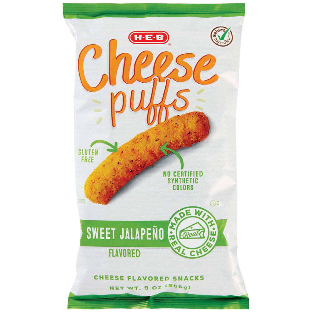 H-E-B Cheese Puffs - Sweet Jalapeño, 9 oz
