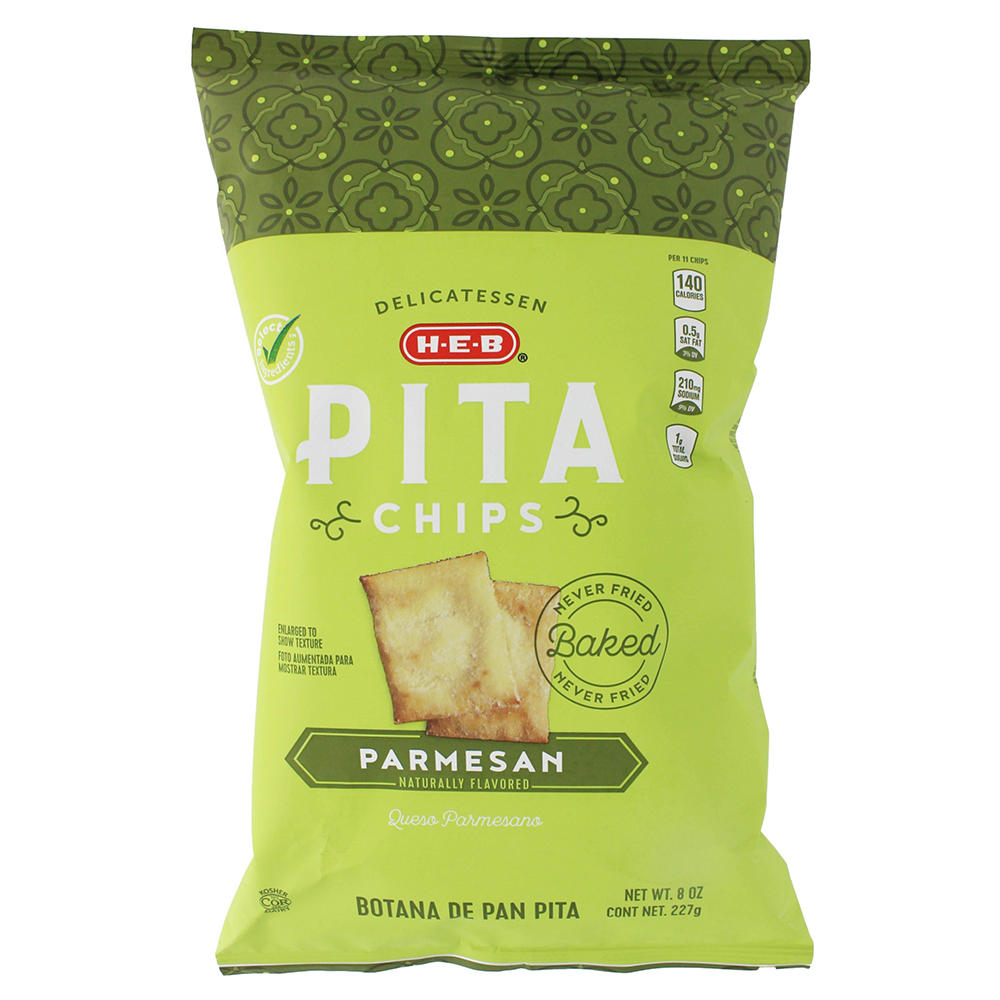 H-E-B Parmesan Pita Chips, 8 oz