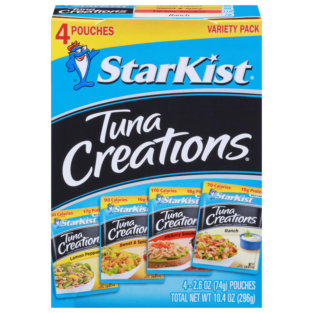 StarKist Tuna Creations 4 Pouch Variety Pack, 4 ct