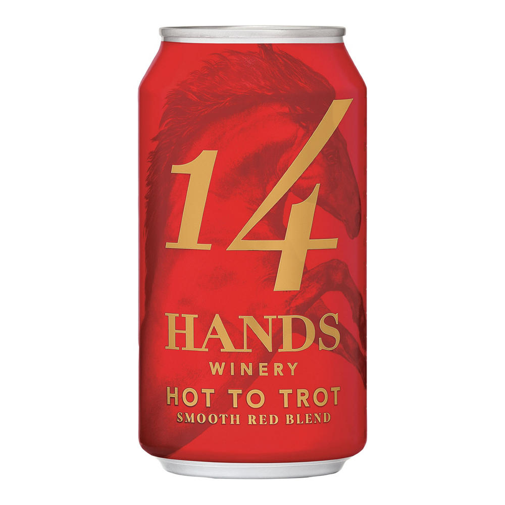 14 Hands Hot to Trot Smooth Red Blend Washington Wine, 375 mL