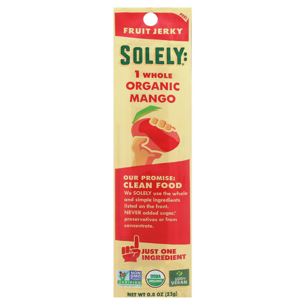 Solely Organic Fruit Jerky Mango, 0.8 oz