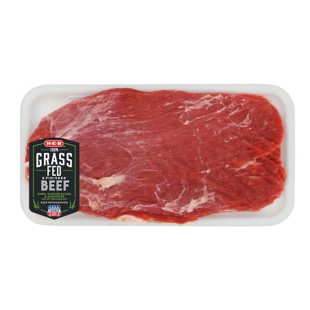 H-E-B Grass Fed & Finished Beef Flank Steak - USDA Choice, Avg. 1.27 lbs