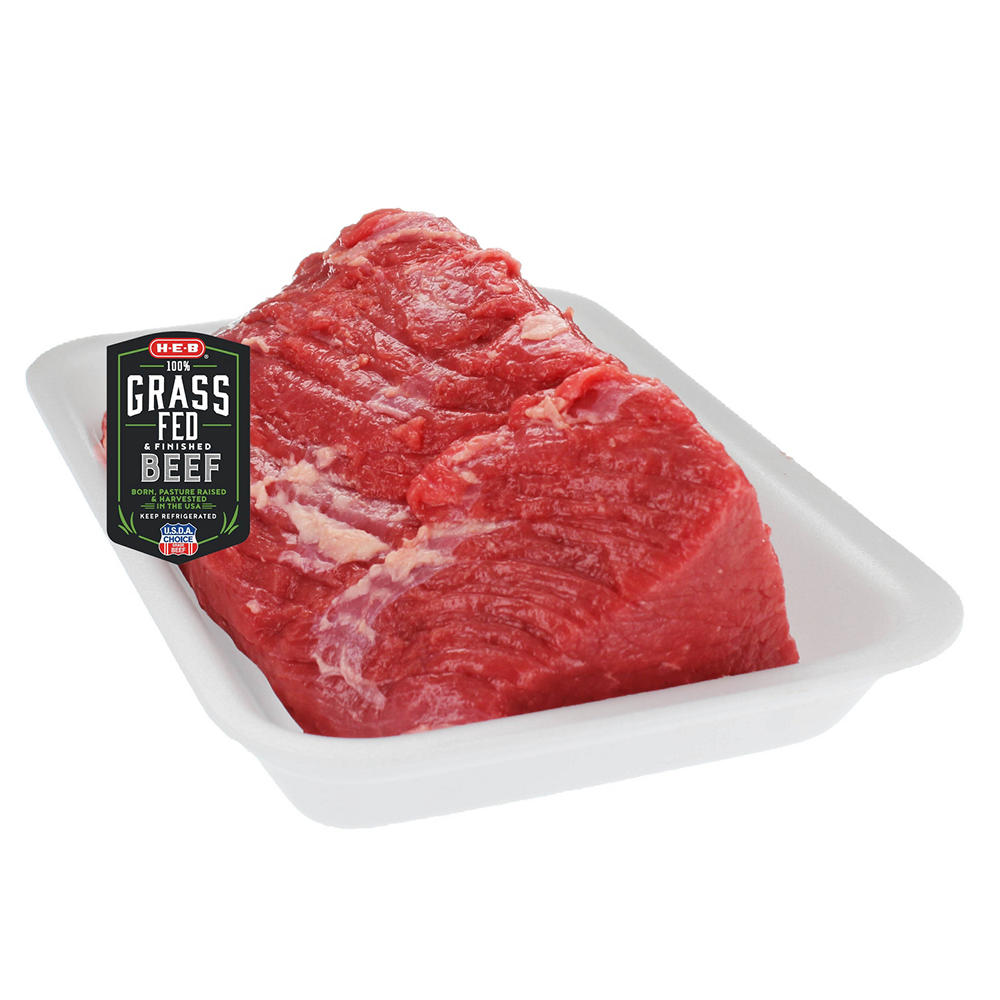 H-E-B Grass Fed & Finished Beef Boneless Top Round Roast - USDA Choice, Avg. 1.72 lbs