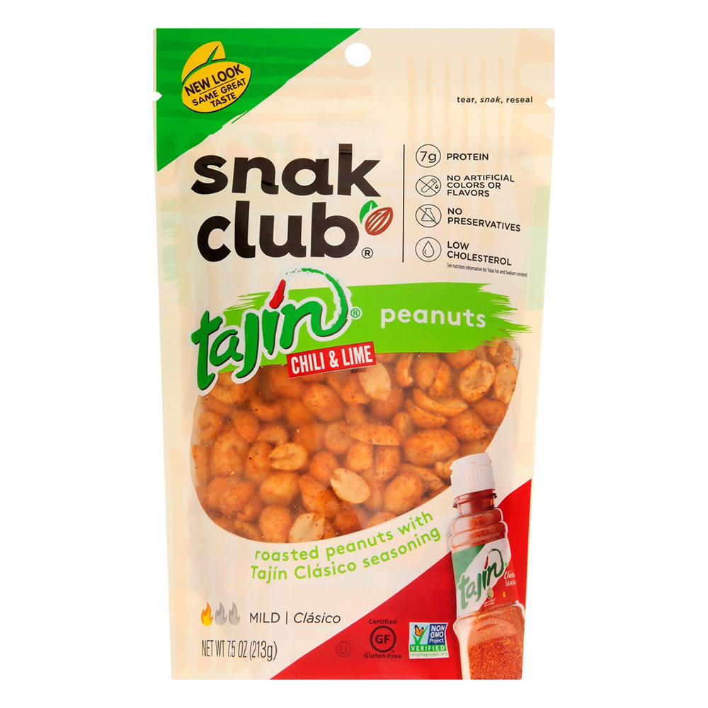 Snak Club Tajin Clasico Peanuts, 7.5 oz