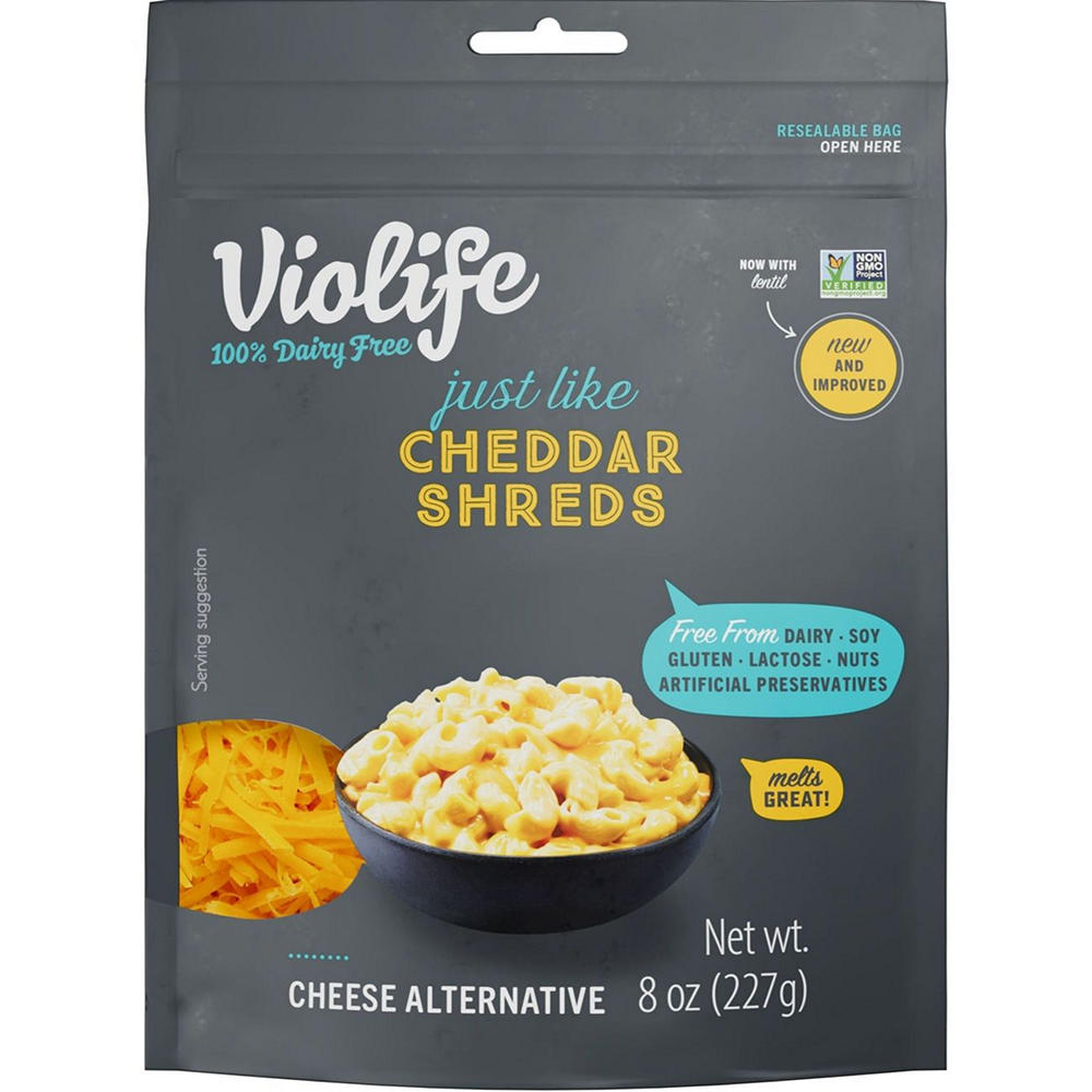 Violife Just Like Cheddar Shreds Dairy Free Cheese Alternative, 8 oz