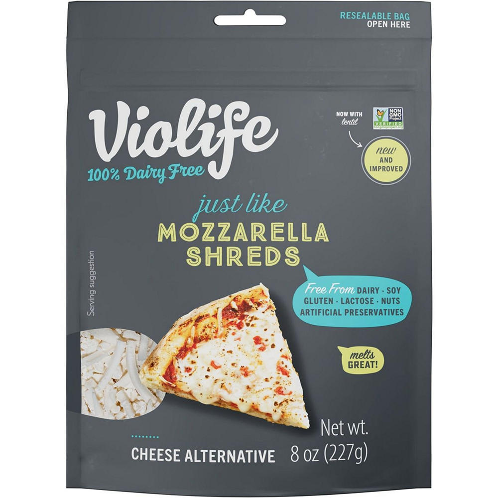 Violife Just Like Mozzarella Shreds Dairy Free Cheese Alternative, 8 oz