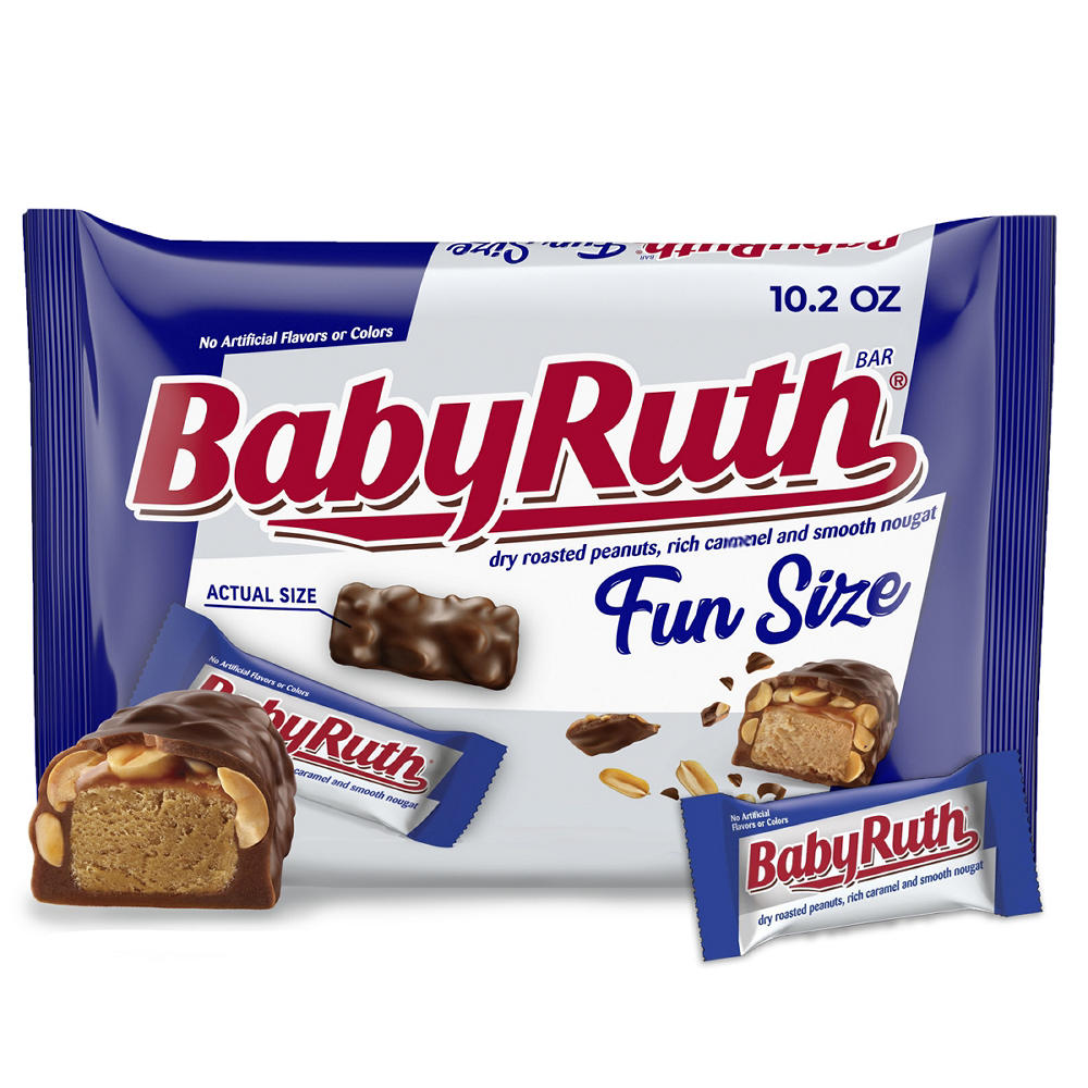 Baby Ruth Chocolate Fun Size Candy Bars, 10.2 oz