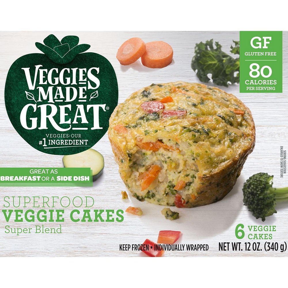 Veggies Made Great Superfood Veggie Cakes, 6 ct