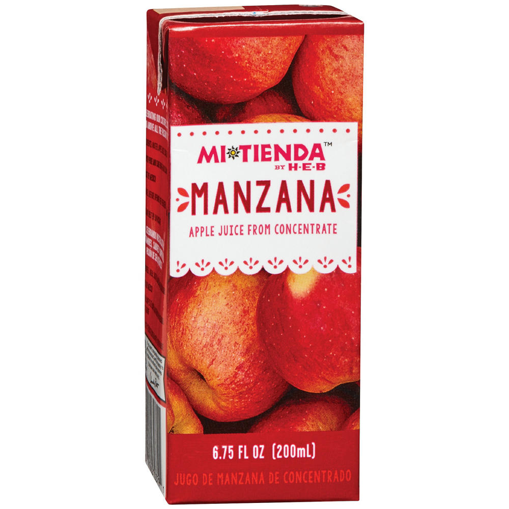 H-E-B Mi Tienda Manzana Apple Juice Box, 6.75 oz