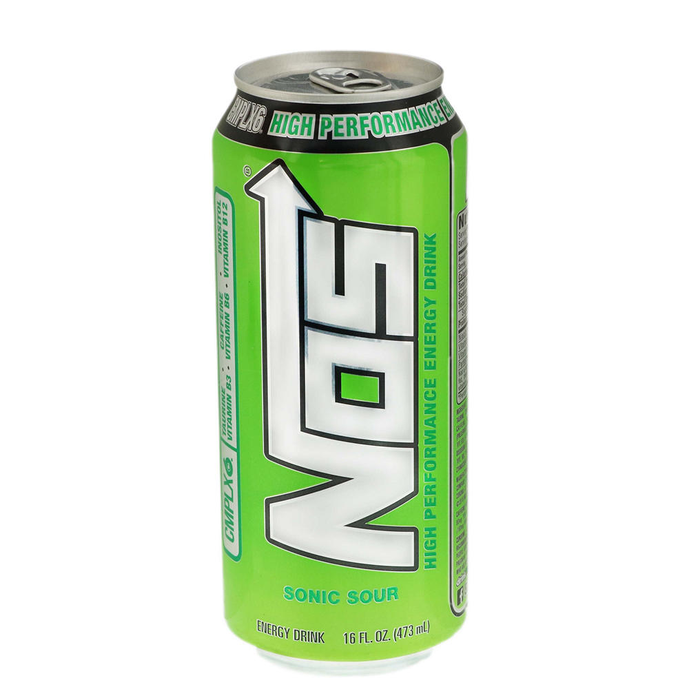 NOS Sonic Sour Energy Drink, 16 oz